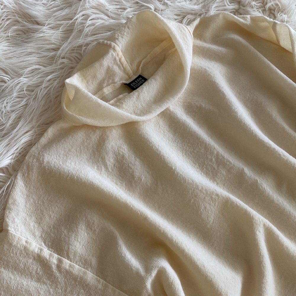 EILEEN FISHER 190% wool Lana oversized shirt - Picture 10 of 12